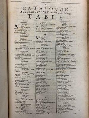 Image of Statutes at Large - Index Table (Great Britain, 1684)