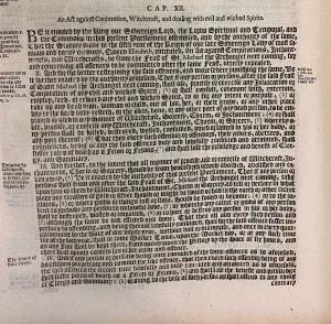 Image of Statutes at Large - Witchcraft Act of 1604 (Great Britain, 1684)
